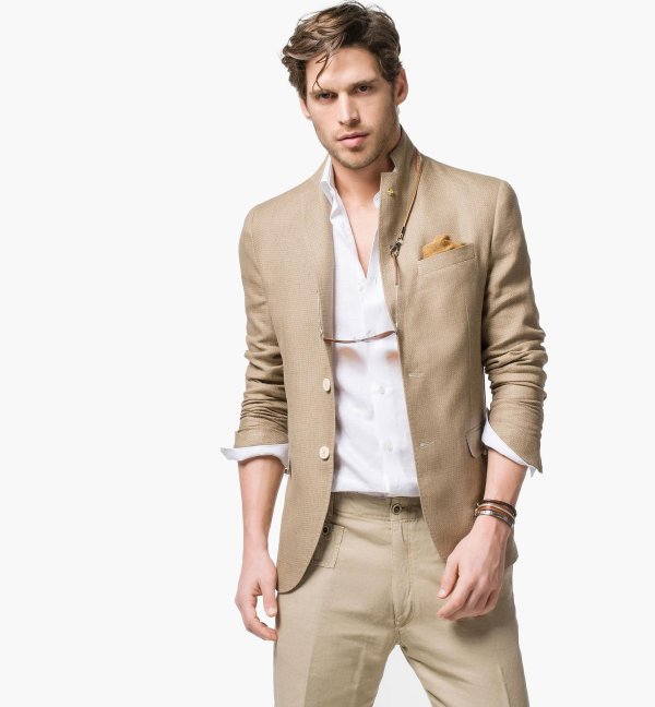 льняной пиджак john varvatos