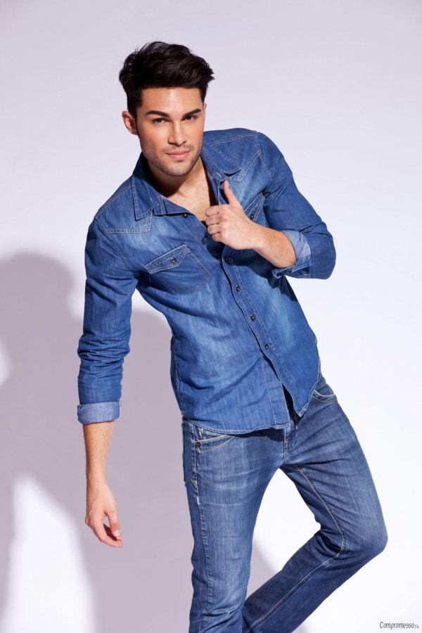 джинсы рубашка