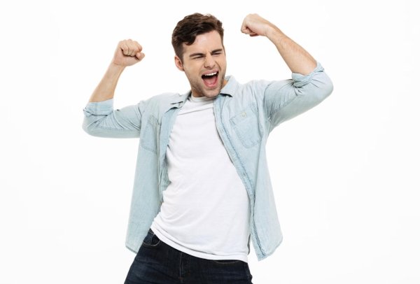 радостный мужик