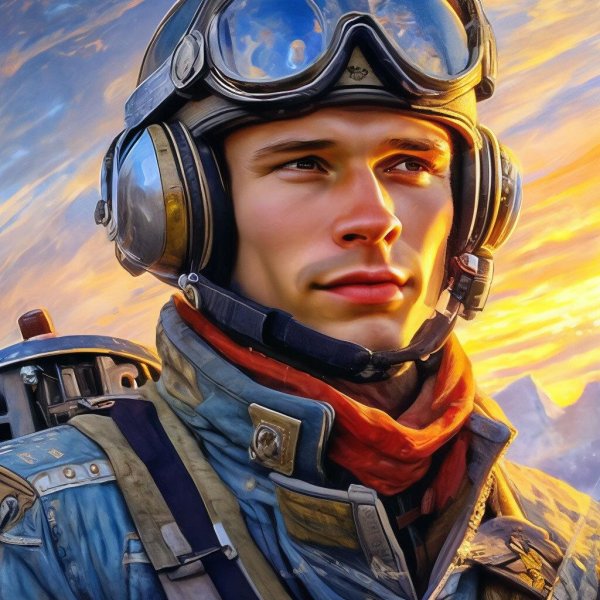 портрет летчика