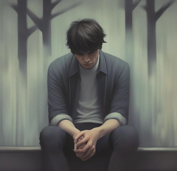 человек грустный