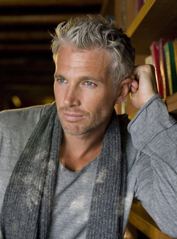 прически с седыми волосами мужские