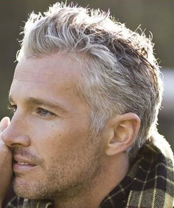 прически с седыми волосами мужские