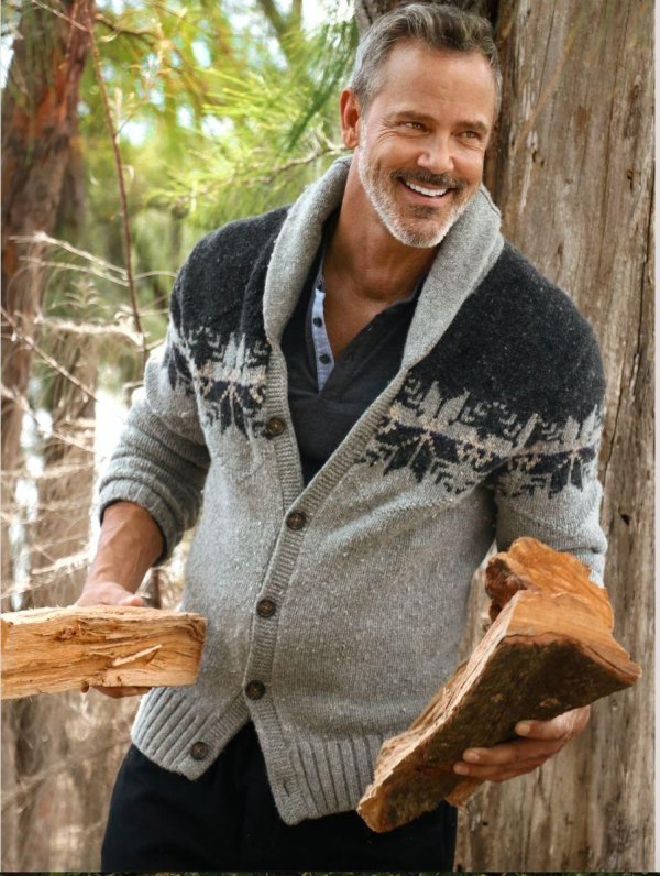 мужские вязаные кофты