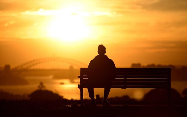 закат человек