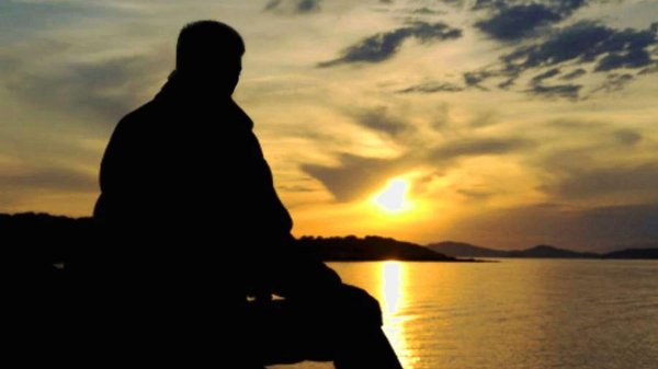 закат человек