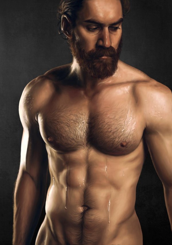 брутальное мужское тело