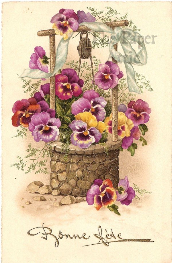 decoupageанютины глазки