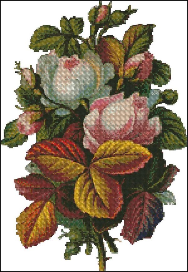 викторианские рисунки цветов