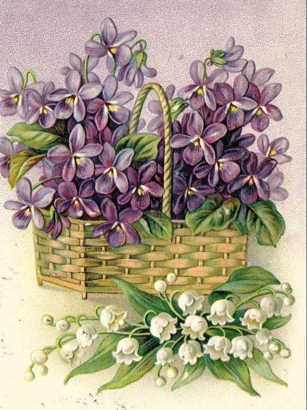 винтажные цветы