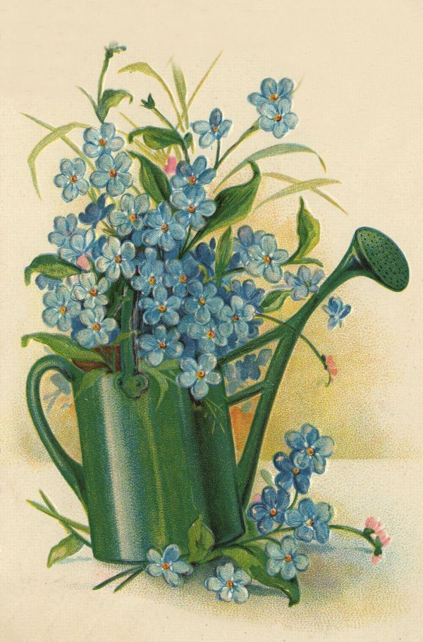 Старинные с цветами