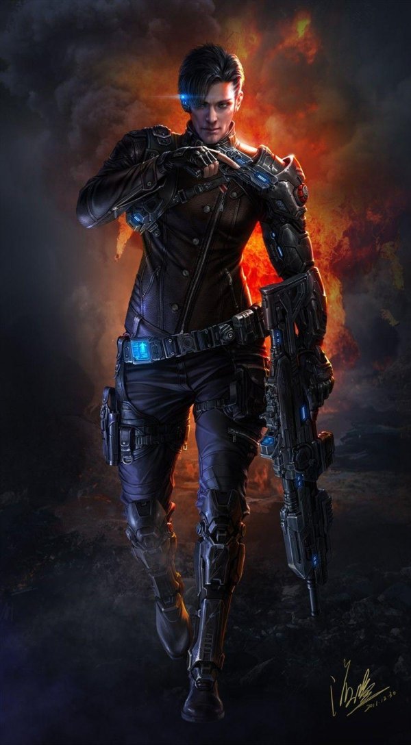 киберпанк персонаж