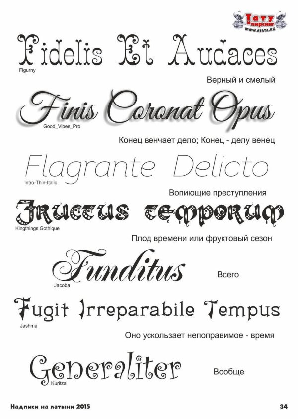 татуировки надписи