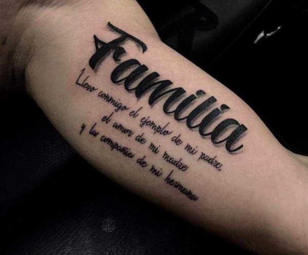 тату надписи