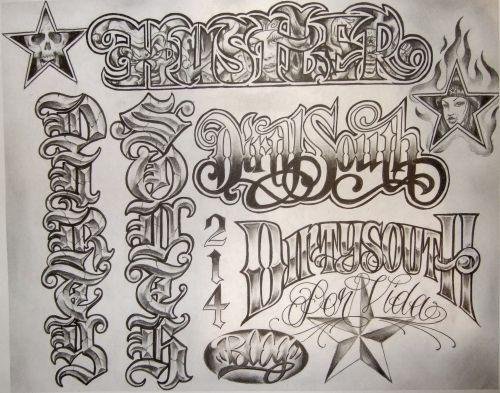 чикано шрифт