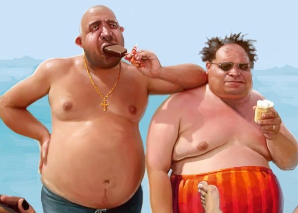 мужики толстые