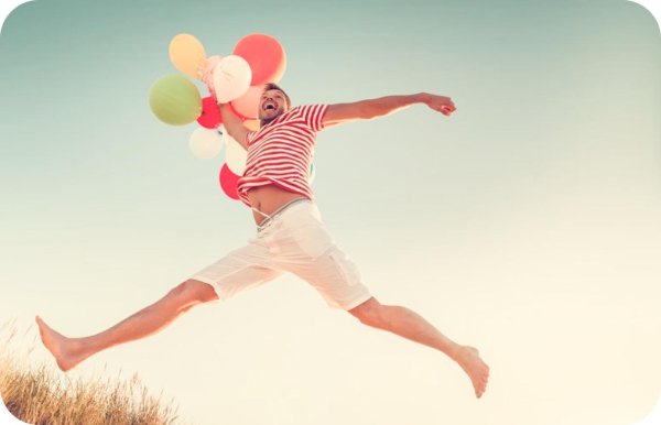 счастливый мужчина