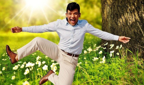 радостный мужик