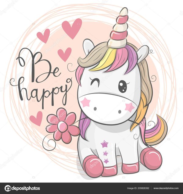 милые рисунки единорогов