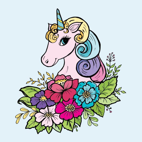 единорога раскраска