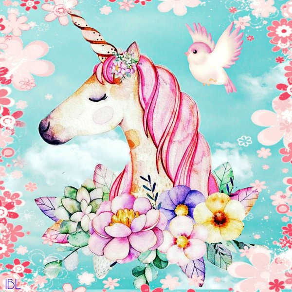 открытка с единорогом