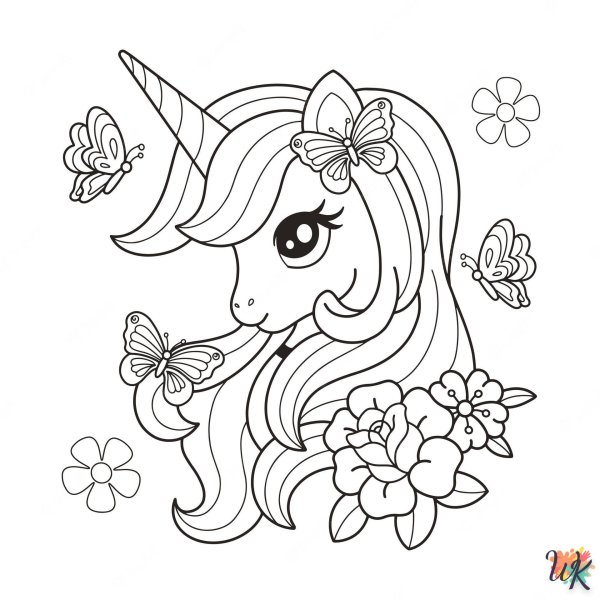 единорога раскраска