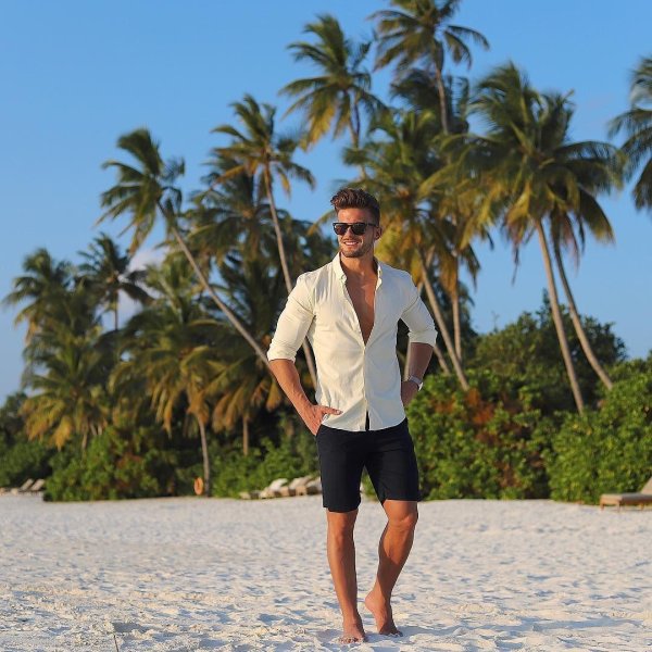 пляжные мужские луки