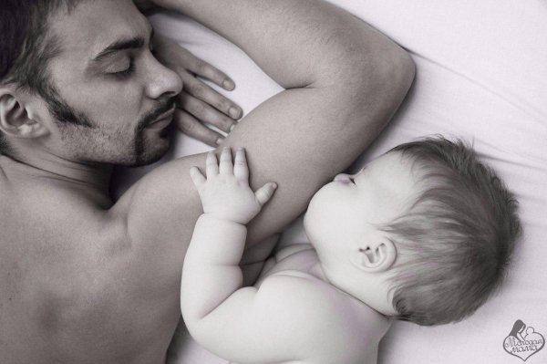 фотосессия папа и малыш