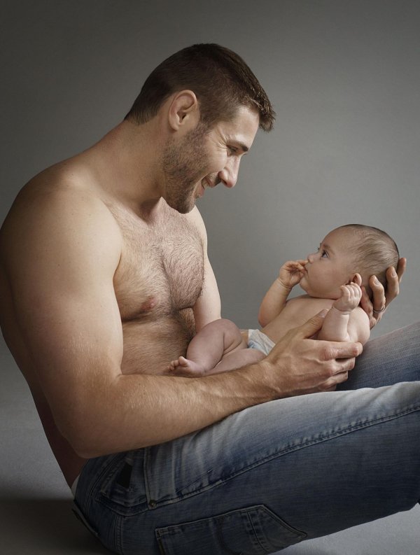 отец и сын фотосессия ню