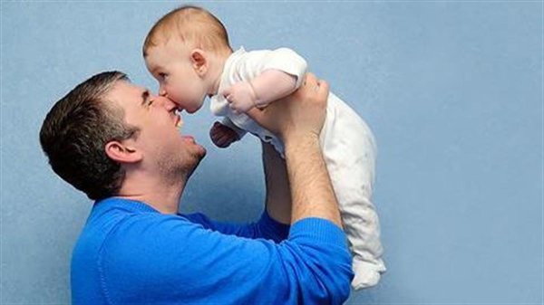 папа и малыш