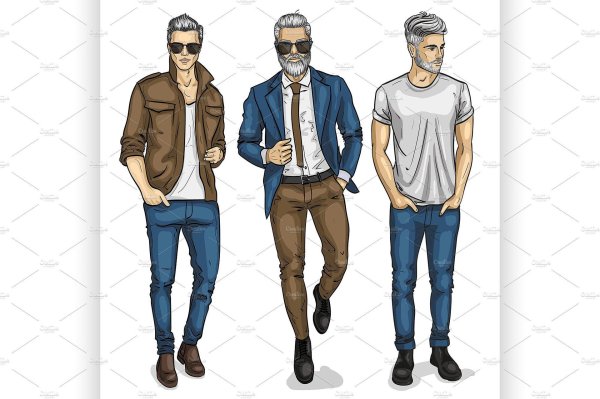 стильный мужчина рисунок