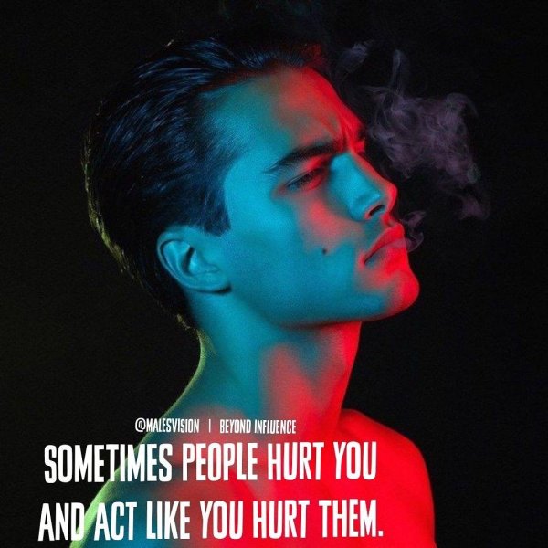 парень неон