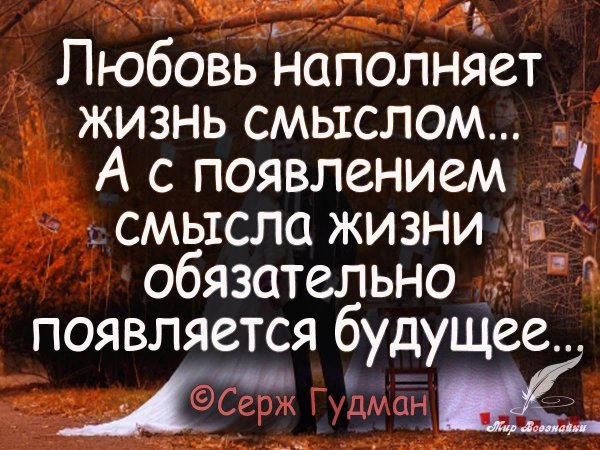 Смысл жизни мужчины