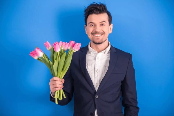 люди с цветами