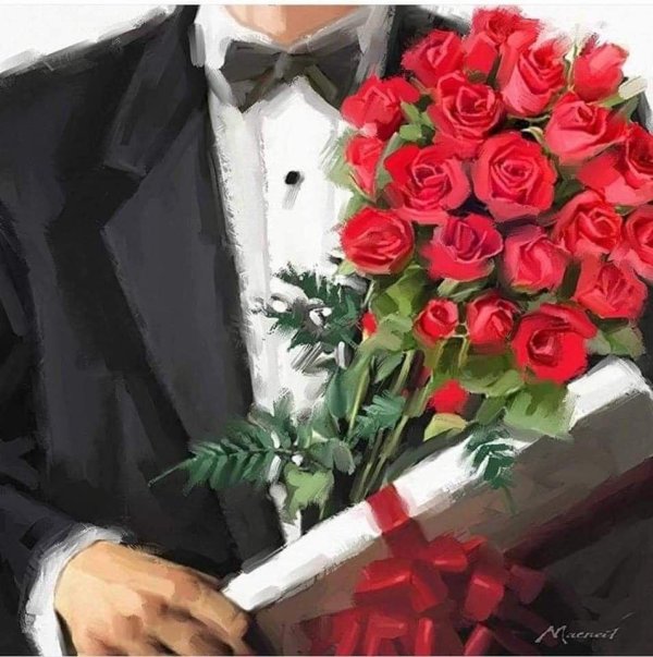 художник richard macneil цветы