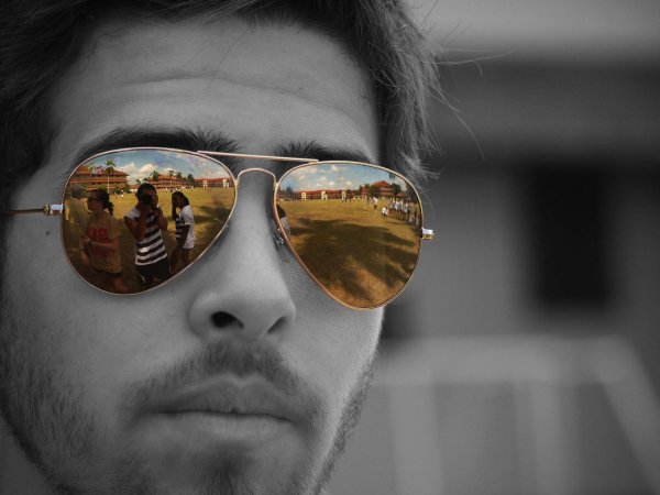 отражение в очках