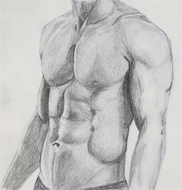 торс зарисовки