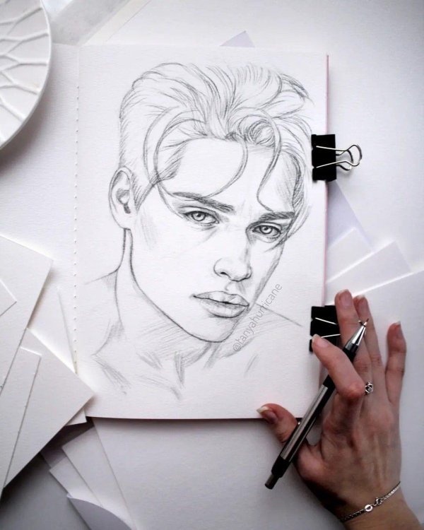 портрет скетч