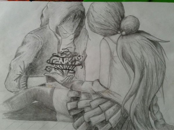 рисунки для срисовки любовь