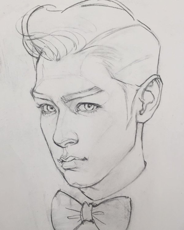 портрет эскиз