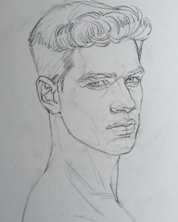 портрет карандашом