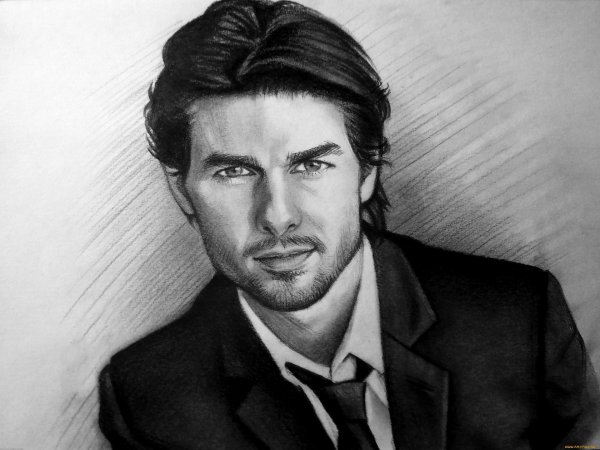 мужчина рисунок карандашом