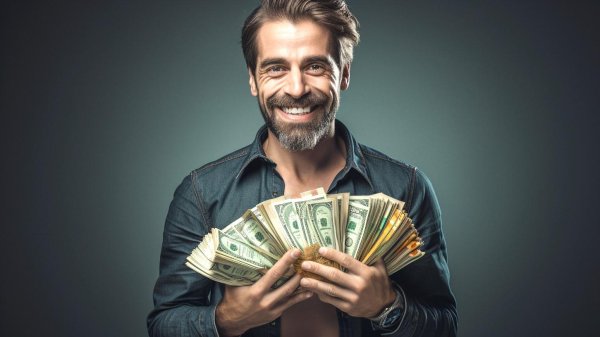 радостный мужчина