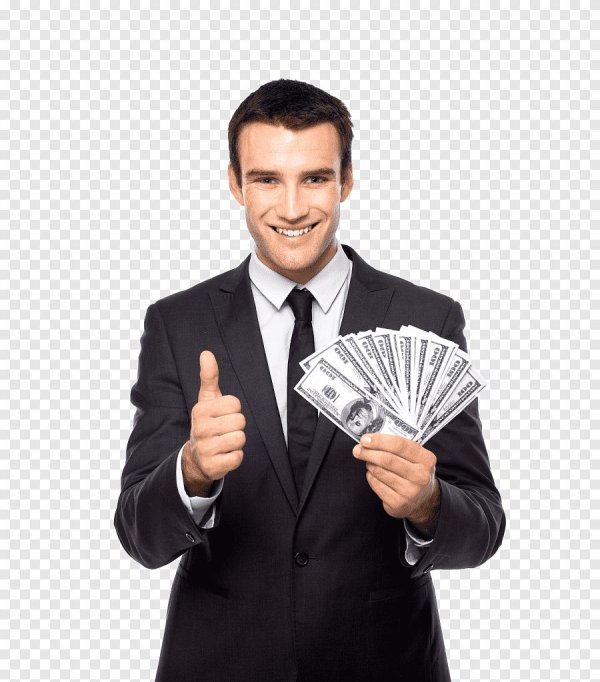 человек держит деньги