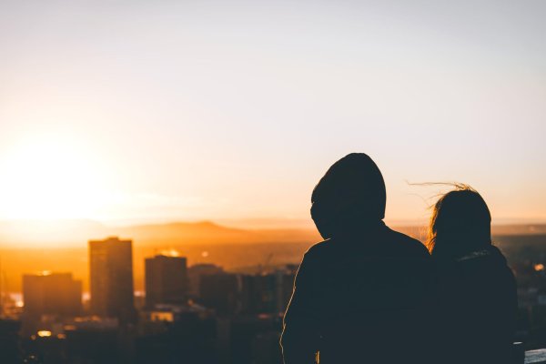 крыша закат