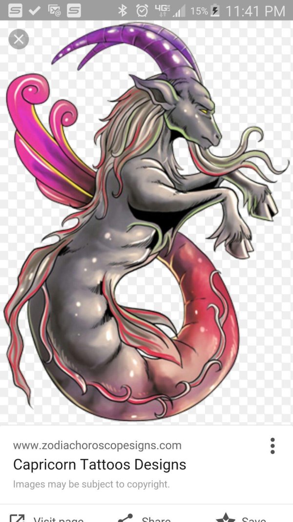 дагдарион демон козерога тату