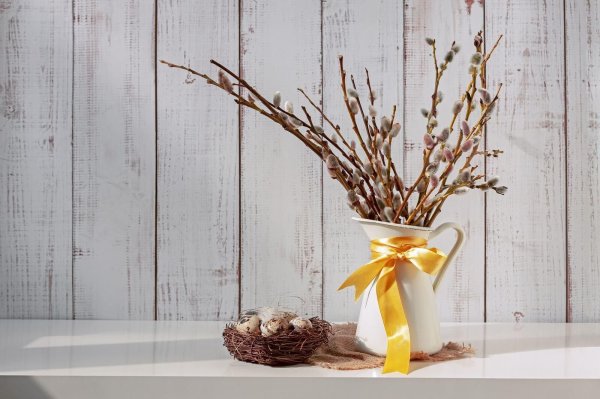 ваза с вербой