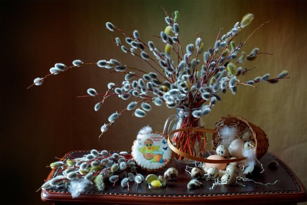 композиция с вербой