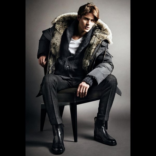 мужская зимняя мода