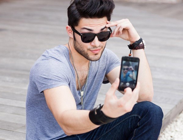 мужское селфи